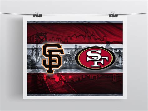 San Francisco Sports Teams Poster, San Francisco Sports Print, San Fra – McQDesign