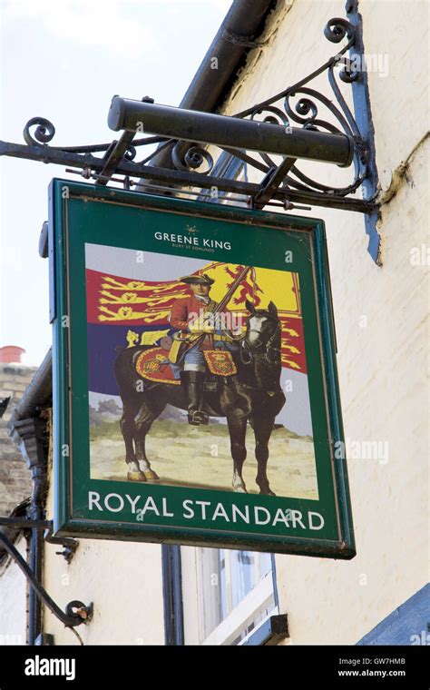 Royal Standard Pub Sign; Ely; Cambridgeshire; England; UK Stock Photo - Alamy