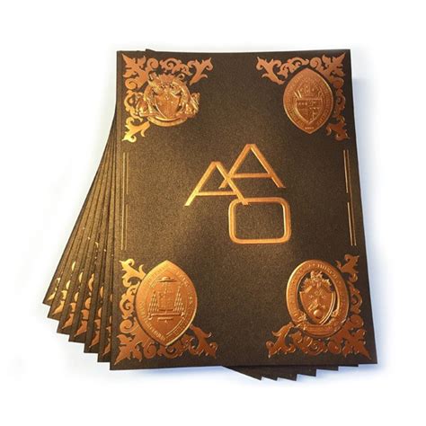 Foil Stamping & Embossing - give your piece attention-grabbing quality