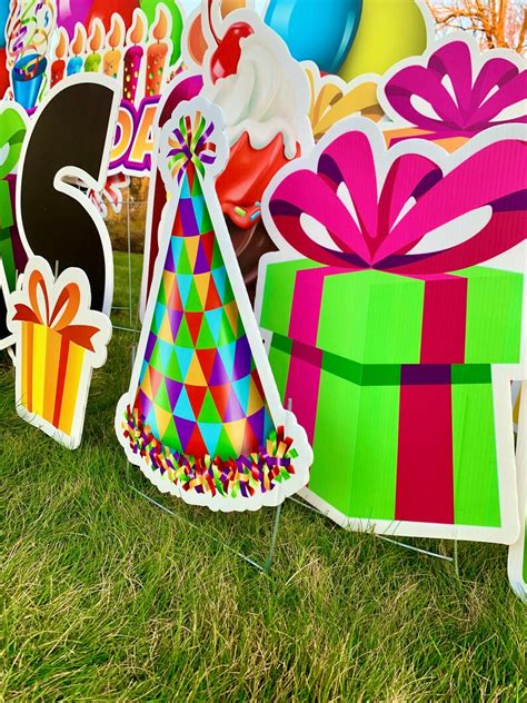 BIG 30 Happy Birthday Yard Signs Outdoor Birthday Party | Etsy