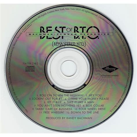 Best Of Bto Remastered Hits - Bachman Turner Overdrive mp3 buy, full tracklist