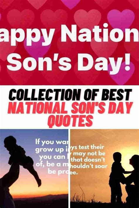 Collection of Best NATIONAL SON'S DAY QUOTES in 2023 | National son's day quotes, Sons day ...