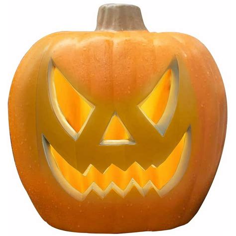 20 Inch LED Light Up Jack O Lantern Pre-lit Halloween Pumpkin Lantern Indoor/Outdoor Holiday ...