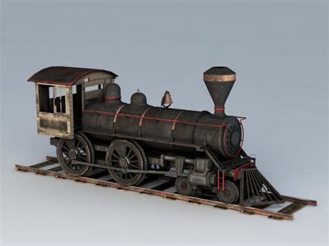 Train Locomotive 3D Model Free Download