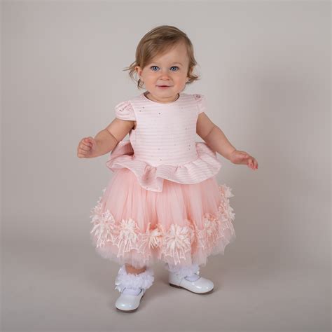 Baby Girls Tulle Dress by Caramelo Kids – Ivory or Pink | Wonderland