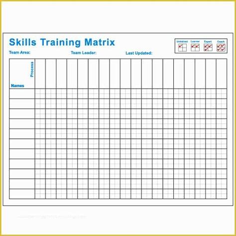 59 Free Employee Training Matrix Template Excel | Heritagechristiancollege