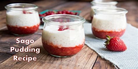 Simple sago pudding recipe