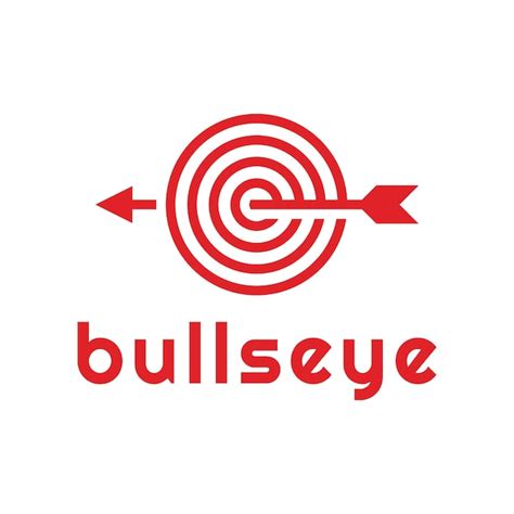 Premium Vector | Bullseye or on target logo design