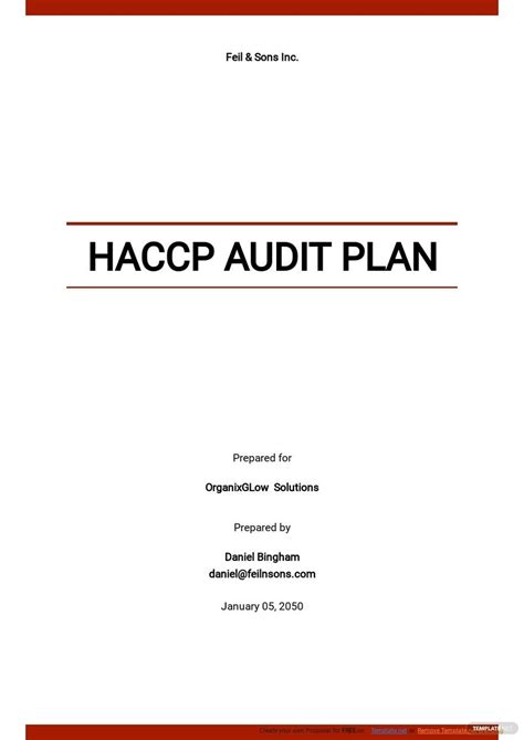 HACCP Templates - Design, Free, Download | Template.net