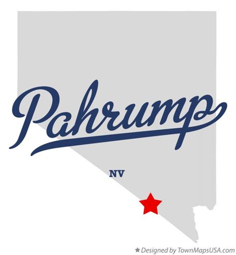 Map of Pahrump, NV, Nevada