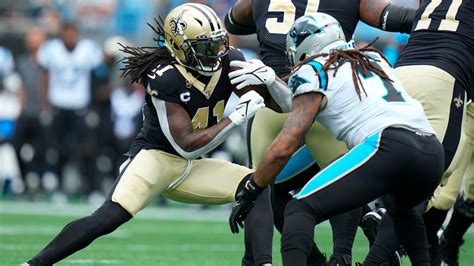 Alvin Kamara dashes through Panthers' defense on 27-yard rush - Saints ...