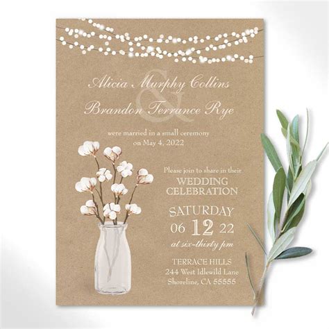 Wedding Reception Invitation : 21 Beautiful At Home Wedding Reception ...