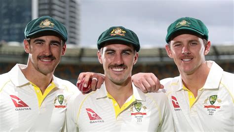 Ashes: Australian fast bowling trio Mitchell Starc, Pat Cummins and Josh Hazlewood all sporting ...