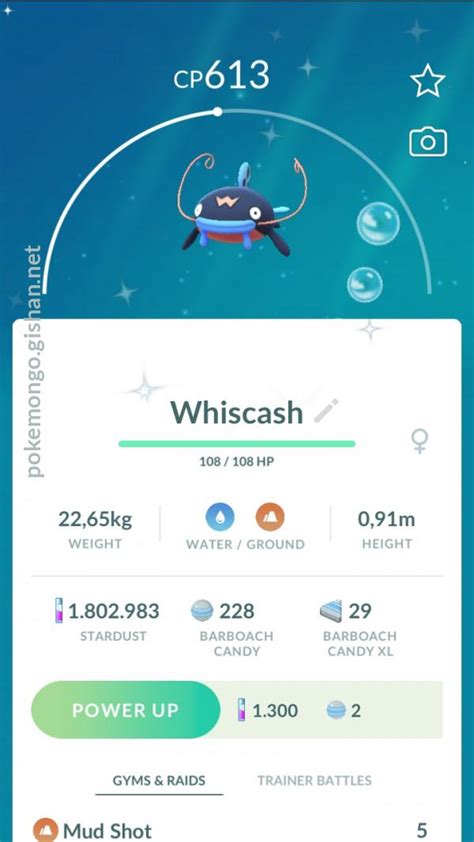 Shiny Whiscash - Pokemon Go