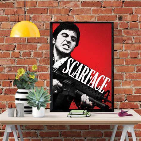 Posters Tony Montana Scarface – Poster | Canvas Wall Art Print - John Sneaker