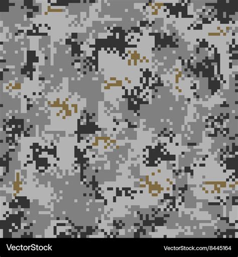 Digital urban camouflage seamless pattern Vector Image