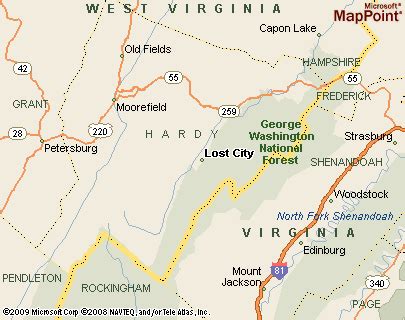 Where is Lost River, West Virginia? see area map & more