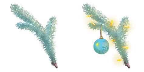 Christmas Cursor with Tree Branch - Holidays Cursors - Sweezy Cursors