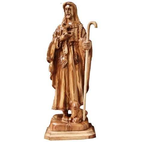 Jesus Christ the Good Shepherd statue carvings