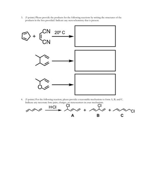 Solved 1. points) For the following conjugated molecule, | Chegg.com