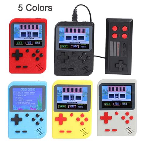 Portable Video Game Console Retro Handheld Mini Pocket Game Player Built-in 500 Classic Games ...