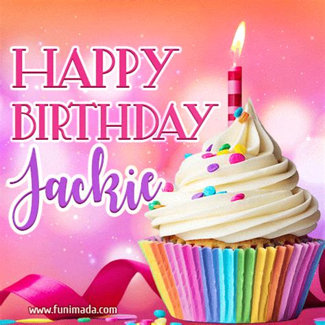 Happy Birthday Jackie GIFs for Her - Download on Funimada.com