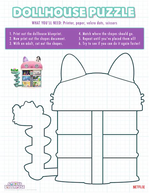 Gabby's Dollhouse Printable Coloring Pages - Amanda Gregory's Coloring Pages