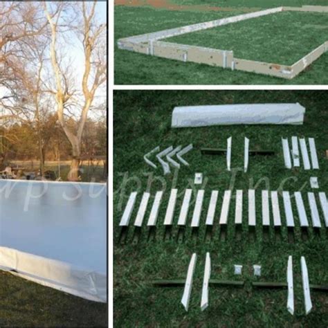 Backyard Ice Rink Kits | Iron Sleek Rink Corner Brackets