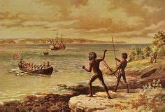 The Landing of Captain Cook at Botany Bay, William MacLeod 1899 Aboriginal History, Aboriginal ...