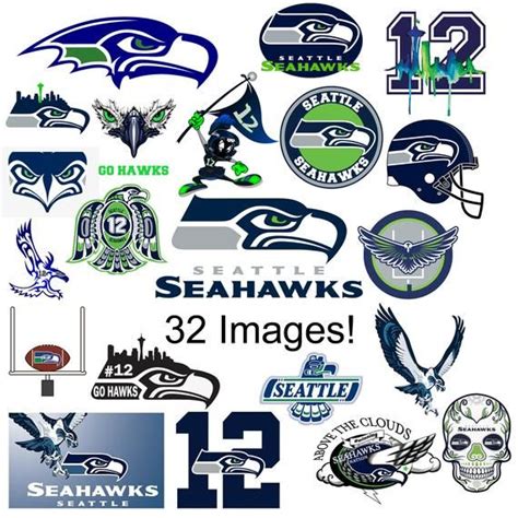 Seattle Seahawks PNG Bundle 32 Images NFL Logo png Cricut | Etsy | Nfl ...