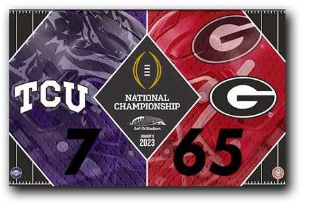 2023 CFP National Championship Scorecard