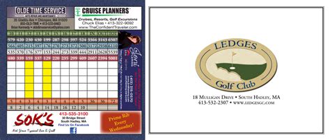 Scorecard - Ledges Golf Club