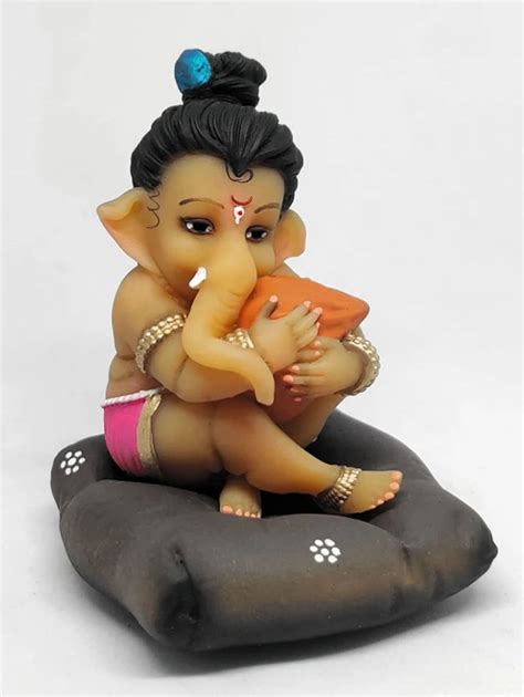 Buy VINAYAK ART STUDIO bal Ganpati Idol for Car Dashboard Lord Ganesha Statue for Home Decor ...