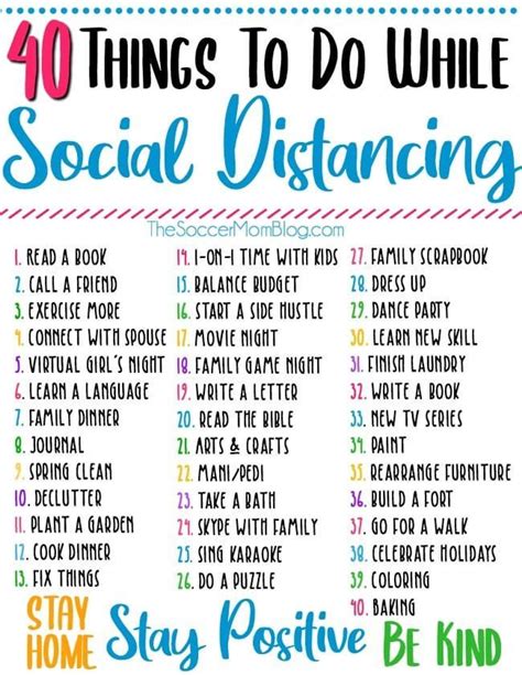 40 Ways to Grow as a Person While Social Distancing | Fun activities to do, Things to do at home ...