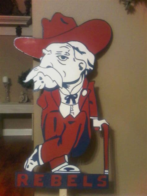 Ole Miss Mascot by CustomSignsForYou on Etsy