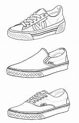 Vans Shoes Coloring Pages sketch template