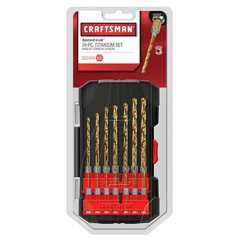 Craftsman 14 pc. Titanium Drill Bit Set