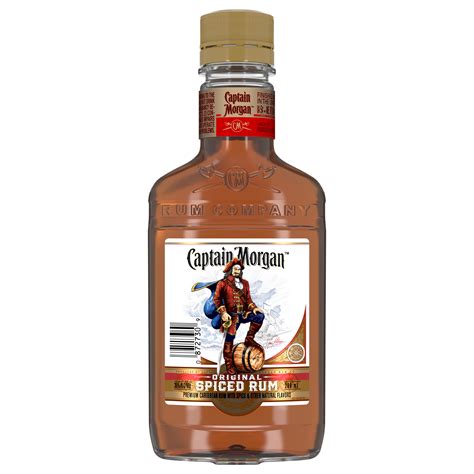 Captain Morgan Original Spiced Rum, 200 mL (70 Proof) - Walmart.com