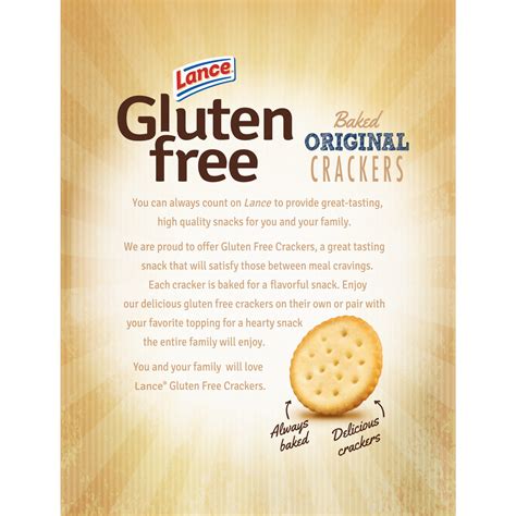 Lance Gluten Free Crackers, Baked Original Crackers, 5 oz Box - Walmart.com