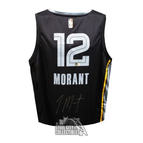 Ja Morant Autographed Memphis Fanatics Basketball Jersey - BAS | Steel ...