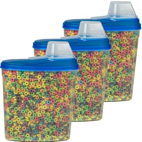 Large Cereal Keeper Food Storage Plastic Container 23.75