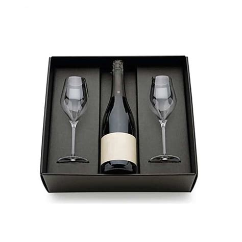 Cardboard paper glass wine box with EVA insert