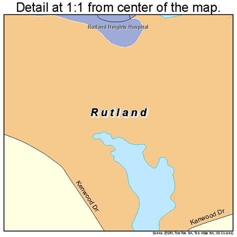 Rutland Massachusetts Street Map 2558790