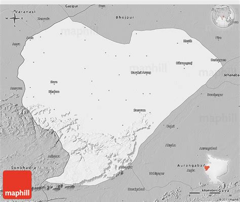 Gray 3D Map of Rohtas