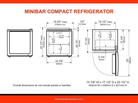 Refrigerator Measurement Chart