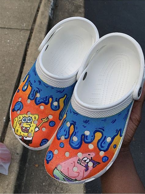 Spongebob Drip Custom Crocs | THE CUSTOM MOVEMENT in 2022 | Crocs fashion, Cool crocs, Crocs ...