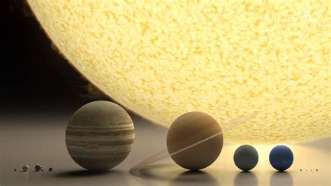 Size comparison of the Sun and the planets - Our Planet