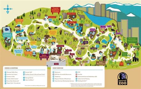 Denver Zoo map - Ontheworldmap.com