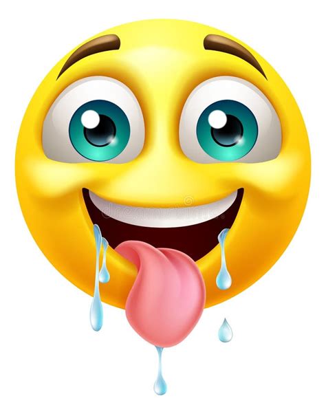 Hungry Drooling Face Emoji Emoticon Cartoon Icon Stock Vector ...