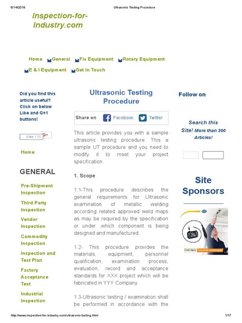 Ultrasonic Testing Procedure | Calibration | Ultrasound